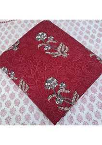 Tela de Algodón de Peso Medio, Ecológica, de Secado Rápido, Estampada a Mano en India, con Diseño Floral, para Confección de Ropa y Creaciones Boho - Product Image 4