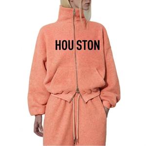 Womens Maroon Oversized Crewneck Sweatshirt and Wide Leg Trouser Loungewear Set Casual <b>Tracksuit</b> - Product Image 3