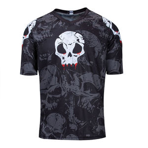 Camiseta de Manga Corta con Cuello Redondo para Hombre, Diseño Personalizado OEM 2026, 100% Algodón Tejido, Transpirable, Ecológica, Envío Gratis - Product Image 3