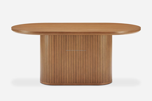 Modern Wooden Dining Table and Dining Room Furniture Set Contemporary Modern Design for Home Apartment Farmhouse Villa Hotel - Product Image 2