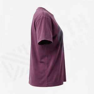 เสื้อยืดโพลีเอสเตอร์ผู้หญิง ออกแบบเองได้ แฟชั่นลำลองฤดูร้อน แขนสั้น ผ้าซาติน คอกลม คุณภาพสูง สีตามสั่ง - Product Image 3