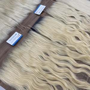 Mejor Opción para Hacer Pelucas: Cierre de Encaje HD 13x6 5x5, Cabello Remy con Doble Trama a Máquina, Rubio Vietnamita, Mezcla Invisible, Línea de Cabello Natural - Product Image 1