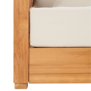 Mobilier d'intérieur au design moderne, ensemble de canapés de jardin faits à la main en tissu et bois de teck ancien pour hôtels et villas - Product Image 6