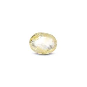 Oval Cut 3.1 Carat Loose Yellow Sapphire Gemstone for Fine Jewelry - Product Image 1