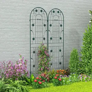 Durable metal <b>garden</b> trellis providing strong vertical support <b>for</b> climbing vines flowers and vegetables in outdoor spaces - Product Image 5