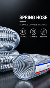 Manguera de PVC flexible de 51 mm DI, 61 mm DE, rollo de 40 m, transparente, reforzada, para succión, OEM/ODM disponible, pedidos al por mayor, pedidos de exportación - Product Image 1