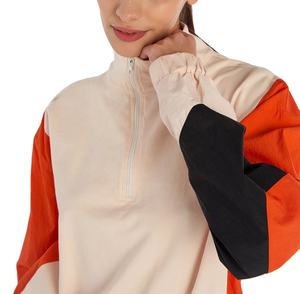 Chaqueta Cortavientos Deportiva Personalizada para Mujer, Impermeable, Transpirable, de Nailon, con Diseño Bordado, Bolsillos Delanteros, Estilo Recortado - Product Image 4