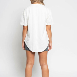 Camiseta Extra Grande de Alta Calidad 100% Algodón para Mujer, de Secado Rápido, Antiarrugas, con Cuello Redondo y Manga Corta - Product Image 3