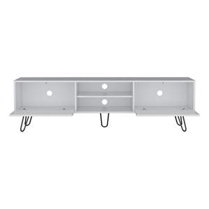 Waco bianco TV Rack spazioso portaoggetti forcina con fori di gestione dei cavi - Product Image 4