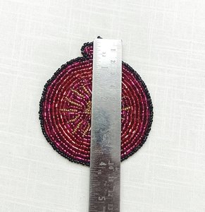 Juego de 6 posavasos de granada hechos a mano con cuentas - Product Image 4