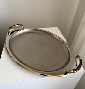 Wholesale Custom Logo New Design Silver Aluminium Serving <b>tray</b> Oval Shape Food Grade <b>Storage</b> Dishwasher Safe <b>Tray</b> - Product Image 4