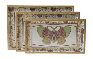 Digital Printed Serving <b>Tray</b> Durable and Reliable Wooden Serving <b>Tray</b> for <b>Tea</b> and Snacks Long Lasting Decorative Serving <b>Trays</b> - Product Image 6