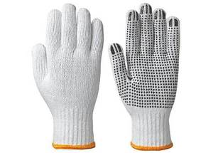 PVC Dotted <b>Gloves</b> High Grip Safety <b>Gloves</b> for Industrial Work Cheap PVC Dotted Work <b>Gloves</b> - Product Image 3