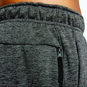 Men's Dark Grey Elastic Waist Sweatpants with Drawstring Side Pockets Casual Breathable Knitted Joggers Flat Front Summer Wear - Product Image 6