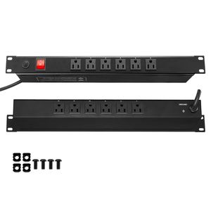PDU 1U con 12 Prese, Striscia di Alimentazione WiFi per Rack di Rete da 19 Pollici, Switch Integrato e Protezione da Sovratensioni - Product Image 1