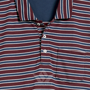 Men's Striped Polo <b>Shirt</b> Short Sleeve Breathable Knitted Cotton Blend Casual Regular Fit Golf <b>Collar</b> <b>T</b>-<b>Shirt</b> - Product Image 5