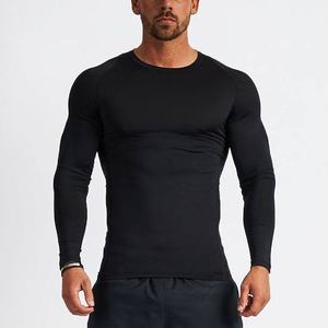 T-shirt de compression athlétique professionnel pour homme, respirant, à séchage rapide, en polyester, avec technologie Cool Pass, design vierge - Product Image 2