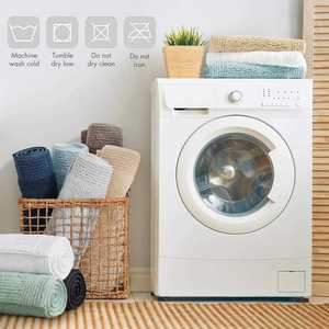 Tapis de bain en coton 100% absorbant et antidérapant à séchage rapide, style moderne, tapis de bain personnalisé antidérapant pour hôtel - Product Image 5