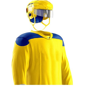 Tenue de hockey sur glace personnalisée avec logo imprimé, respirante, courte, faite à la main, pour équipe, service OEM, nouveau design, ensembles maillot et pantalon 100% - Product Image 3