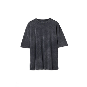 Camiseta Oversize de Algodón Transpirable Ecológica Ligera con Lavado Ácido para Verano, Estilo Casual Urbano para Mujer, OEM Marca Privada - Product Image 5
