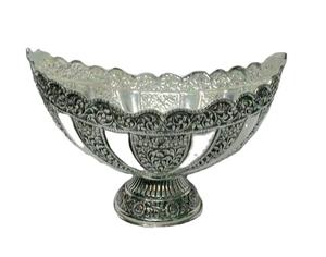 Bol de service impressionnant pour ustensiles de cuisine hôtel Restaurant bols de service de soupe de Fruits plateau d'argent assiette de service de salade en aluminium - Product Image 1