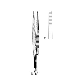 Pinzas de Disección Stille Dentadas de 15 cm, Acero Inoxidable, para Agarrar Tejidos, Cirugía General y Cardiovascular - Product Image 1