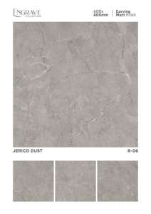 Azulejos de Porcelana Modernos para Interiores con Acabado Mate, 600X600MM 24X24, Azulejos de Cerámica Vitrificados Premium para Sala de Estar y Cocina - Product Image 4