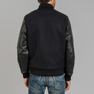 Chaqueta Universitaria Personalizada de Lana con Bordado Chenille de Algodón Pesado - Product Image 2