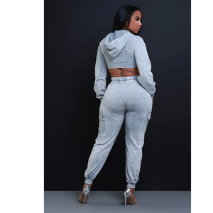 Hoodies pour femmes, sweat-shirt à capuche zippé avec cordon de serrage, veste courte décontractée et confortable, hauts de sport, tenues d'automne, vêtements d'hiver - Product Image 2