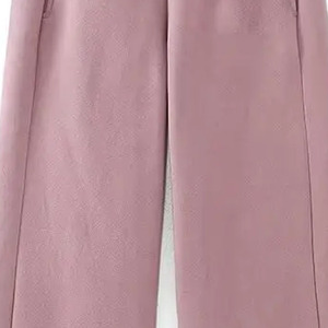 Pantalon large pour homme, taille élastique, poches latérales, décontracté, respirant, en coton et élasthanne, style automne - Product Image 5
