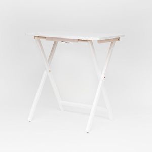 Set di 4 tavolini pieghevoli XL oversize con ripiano bianco - Product Image 2