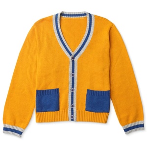 Make Your Custom Good Quality V-Neck for Sorority/Fraternity/Schools/Colleges/Universities Logo Knitted <b>Cardigans</b> <b>Sweaters</b> - Product Image 1
