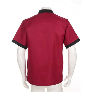 Uniformes de chef en polyester et coton noir à manches longues 2025, chemise de chef pour hôtel, restaurant, cuisine - Product Image 5