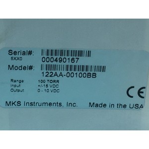 Transducteur de pression Baratron MKS 122AA-00100BB - Équipement et pièces semi-conductrices d'occasion de renommée mondiale - Product Image 6