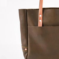 Sac à main bandoulière vintage en cuir véritable imperméable pour femme, avec fermeture éclair, portable, pour le printemps, à deux sangles, idéal pour le shopping – Meilleure vente OEM
