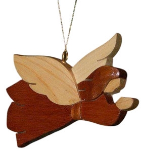 Intarsia Woodcraft Ornament and Magnet for Christmas Gift and Souvenir Durable Wood Ornament Handcrafted Customized Designs - Product Image 2