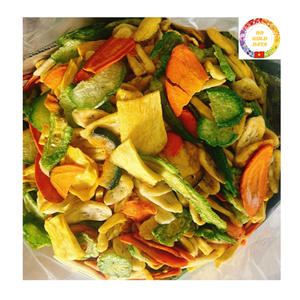 Snack de légumes séchés mélangés gourmet avec jackfruit, banane, patate douce, taro, chips tropicales croustillantes - Product Image 6