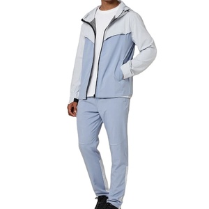 2026 Custom Men's Tracksuit Autumn Breathable Windbreaker <b>Zip</b> <b>Up</b> <b>Jacket</b> Jogger Sweatpants Training Sportswear Set - Product Image 1