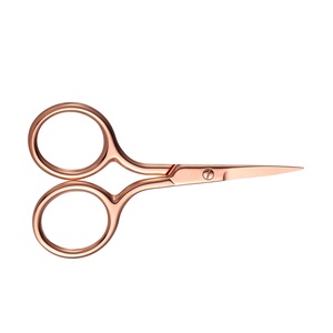 Tijeras de Acero Inoxidable al por Mayor con Hoja Recta para Recortar, Instrumentos de Belleza, Productos de Cuidado, Marca Privada, Tijeras Puntiagudas para Cejas - Product Image 2