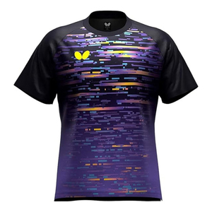 T-shirt de tennis de table Butterfly 47200 Kirial en nylon/coton, léger, séchage rapide, design sportif, directement du Japon - Product Image 5