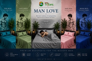 Luxury ManLove Cotton Bedsheet <b>Set</b> Solid Green Bed Linen with Pillow Covers for Bedroom Hotel Home - Product Image 3