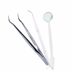 Juego de 3 Exploradores Dentales Manuales de Acero Inoxidable, Pinzas para Algodón |   Kit de Examen Dental Dentavex CE con Empuñadura Ergonómica Clase I - Product Image 4