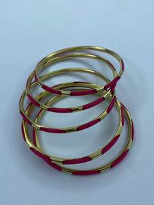 Luxury Handmade Adjustable <b>Resin</b> Brass Bangles-Handforge Global Impex Women's Ethnic Party Wear From Uttar Pradesh - Product Image 4