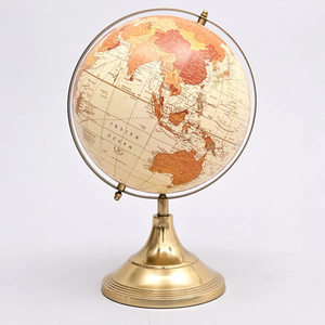 Decorative World Globe Luxury Tabletop Metal <b>Desk</b> Globe Casting Letterpress Printing Elegant Home Office <b>Study</b> Room Educational - Product Image 3