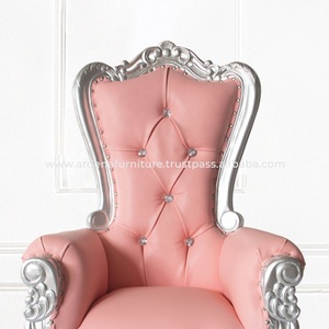 Chaise de salle à manger en bois massif français antique Royal Hotel pour appartement villa salon enfants fêtes de mariage et banquets - Product Image 6