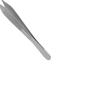 Pince à tissus Adson 1x2 en acier inoxydable, forceps chirurgical pour la préhension précise des tissus, la suture, l'utilisation dentaire et médicale - Product Image 6