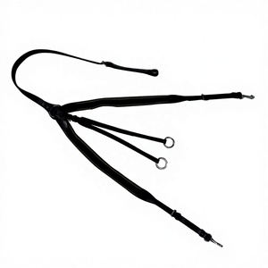 Horse <b>Leather</b> Breastplate Premium Equestrian Tack for Riding <b>Leather</b> Chest <b>Harness</b> with strong Buckles Classic Design for Horse. - Product Image 1