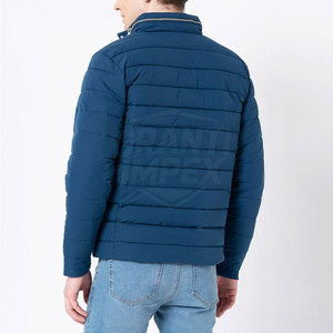 Veste matelassée pour homme à col montant, logo personnalisé, écologique et respirante, mode hiver – Meilleur prix de gros - Product Image 4