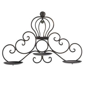 Portavelas montado en la pared de diseño tradicional, soporte de vela para decoración de eventos múltiples, portavelas elegante metálico sólido para decoración del hogar - Product Image 4