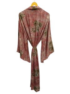 ชุดคลุมกิโมโนผ้าไหมซารีวินเทจแบบแพทช์เวิร์ค ชุดคลุมบิกินี่ ชุดนอน ชุดคลุมยาว ทำด้วยมือจากผ้าไหมซารีอินเดียรีไซเคิลวินเทจ - Product Image 4